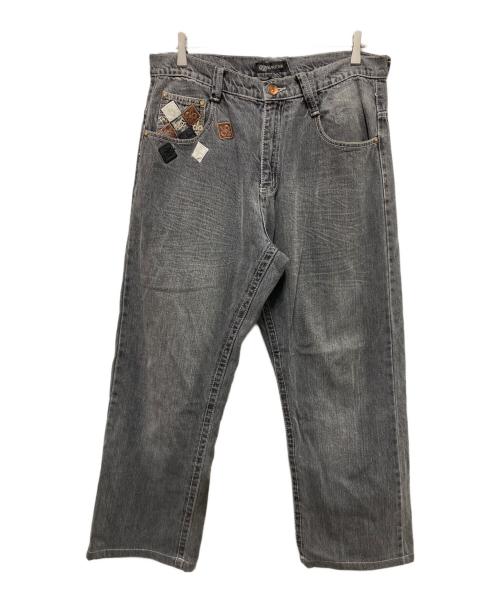 SEAN JOHN（ショーンジョン）SEAN JOHN (ショーンジョン) ワッペンデニムパンツ ブラック サイズ:38の古着・服飾アイテム