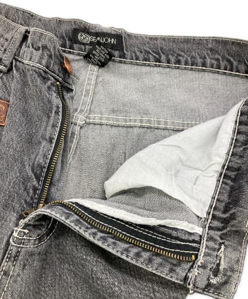 SEAN JOHN（ショーンジョン）SEAN JOHN (ショーンジョン) ワッペンデニムパンツ ブラック サイズ:38の古着・服飾アイテム