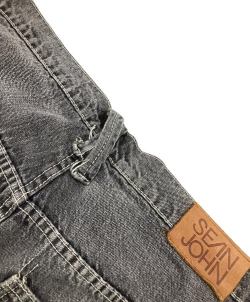 SEAN JOHN（ショーンジョン）SEAN JOHN (ショーンジョン) ワッペンデニムパンツ ブラック サイズ:38の古着・服飾アイテム