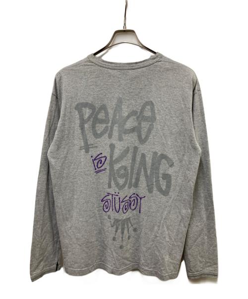 stussy（ステューシー）stussy (ステューシー) ロングスリーブカットソー グレー サイズ:Mの古着・服飾アイテム