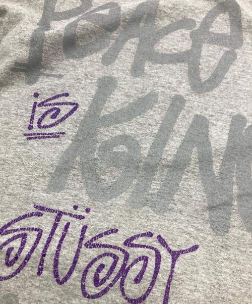 stussy（ステューシー）stussy (ステューシー) ロングスリーブカットソー グレー サイズ:Mの古着・服飾アイテム