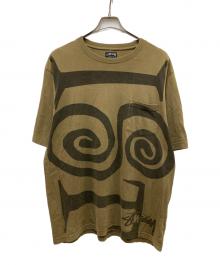 stussy（ステューシー）の古着「00sポケットTシャツ」｜ブラウン
