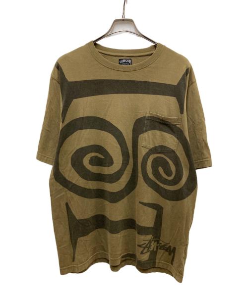 stussy（ステューシー）stussy (ステューシー) 00sポケットTシャツ ブラウン サイズ:Lの古着・服飾アイテム