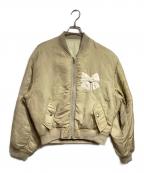 MAGLIANOマリアーノ）の古着「Protesta Zip-Up Bomber Jacket」｜ベージュ