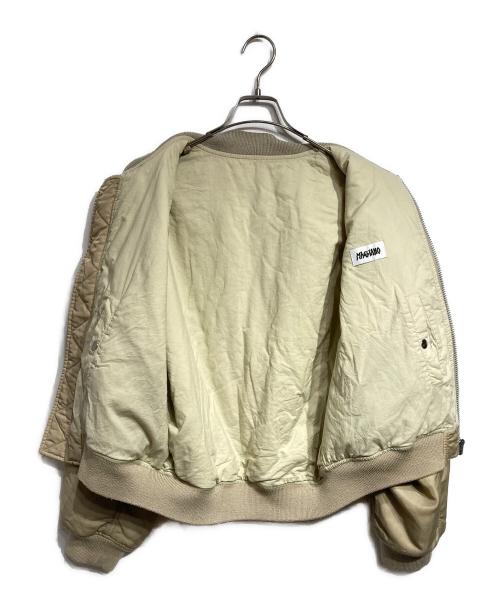 MAGLIANO（マリアーノ）MAGLIANO (マリアーノ) Protesta Zip-Up Bomber Jacket ベージュ サイズ:Mの古着・服飾アイテム