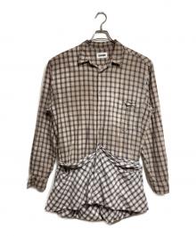 MAGLIANO（マリアーノ）の古着「ドッキングシャツ/Docking shirt」｜ブラウン