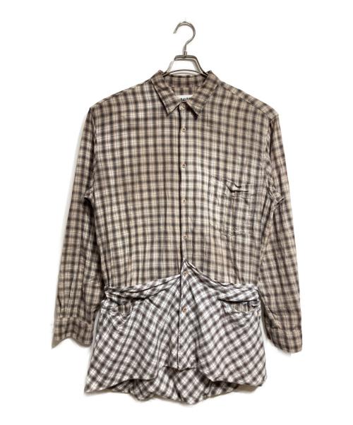 MAGLIANO（マリアーノ）MAGLIANO (マリアーノ) ドッキングシャツ/Docking shirt ブラウン サイズ:Mの古着・服飾アイテム