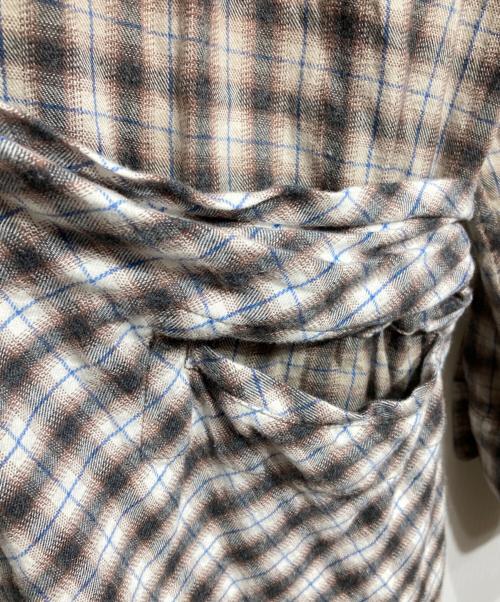 MAGLIANO（マリアーノ）MAGLIANO (マリアーノ) ドッキングシャツ/Docking shirt ブラウン サイズ:Mの古着・服飾アイテム