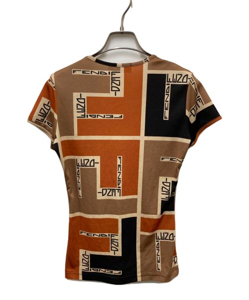 FENDI（フェンディ）FENDI (フェンディ) ロゴカットソー オレンジ サイズ:44の古着・服飾アイテム