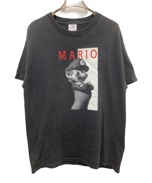 Mario（マリオ）Mario (マリオ) 00s キャラクタープリントTシャツ ブラック サイズ:Mの古着・服飾アイテム