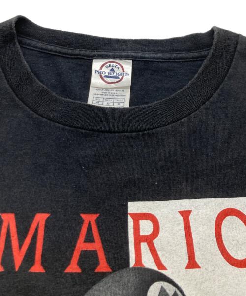Mario（マリオ）Mario (マリオ) 00s キャラクタープリントTシャツ ブラック サイズ:Mの古着・服飾アイテム