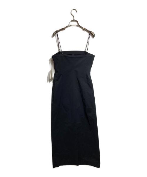 YLEVE（イレーヴ）YLEVE (イレーヴ) コットンナイロンキャミワンピ/cotton-nylon cami dress ブラック サイズ:１の古着・服飾アイテム