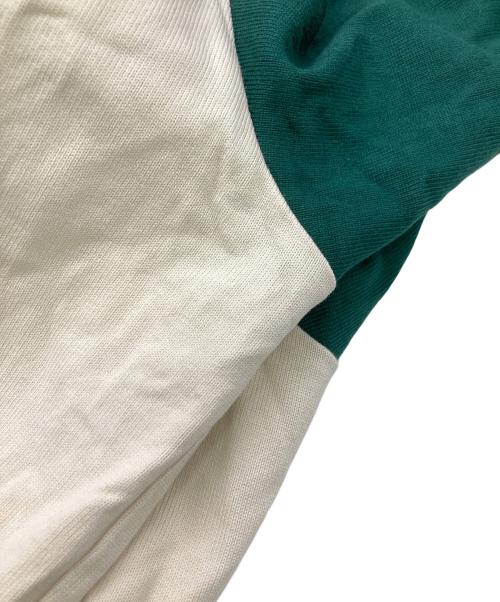 adidas（アディダス）adidas (アディダス) ロングスリーブラガーシャツ グリーン×ベージュ サイズ:ＸＬの古着・服飾アイテム