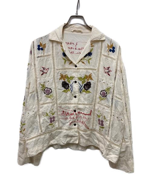 TODAYFUL（トゥデイフル）TODAYFUL (トゥデイフル) Embroidery Patchwork Shirts ベージュ サイズ:	SIZE Freeの古着・服飾アイテム