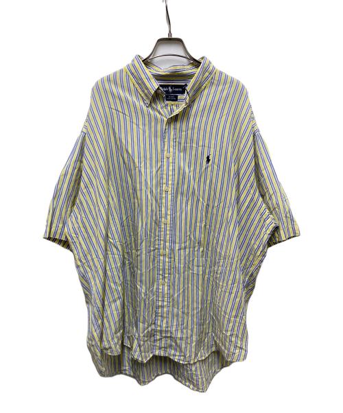 RALPH LAUREN（ラルフローレン）RALPH LAUREN (ラルフローレン) ストライプシャツ イエロー サイズ:SIZE XXLの古着・服飾アイテム