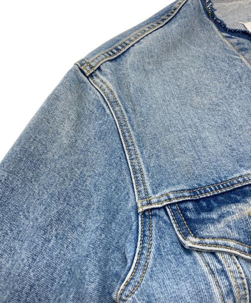 Maison Margiela（メゾンマルジェラ）Maison Margiela (メゾンマルジェラ) ノーカラーデニムジャケット/Collarless denim jacket インディゴ サイズ:48の古着・服飾アイテム