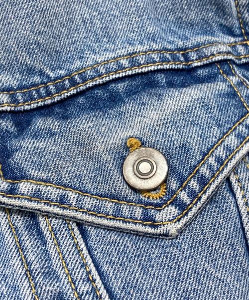 Maison Margiela（メゾンマルジェラ）Maison Margiela (メゾンマルジェラ) ノーカラーデニムジャケット/Collarless denim jacket インディゴ サイズ:48の古着・服飾アイテム