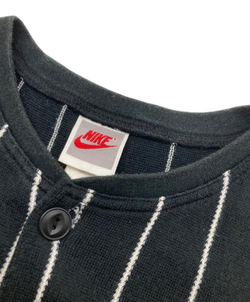 NIKE（ナイキ）NIKE (ナイキ) ストライプニットベスト ブラック×ホワイト サイズ:Mの古着・服飾アイテム