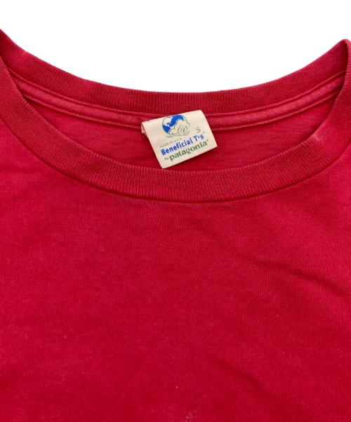 Patagonia（パタゴニア）Patagonia (パタゴニア) Beneficial T's ロゴTシャツ レッド サイズ:Sの古着・服飾アイテム