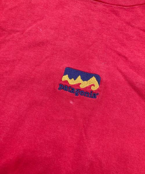 Patagonia（パタゴニア）Patagonia (パタゴニア) Beneficial T's ロゴTシャツ レッド サイズ:Sの古着・服飾アイテム