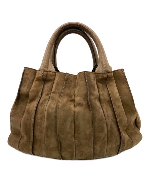 LUPO（ルポ）LUPO (ルポ) アバニコレザーハンドバッグ ブラウンの古着・服飾アイテム