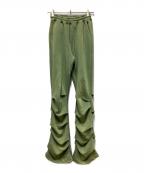 ）の古着「JERSEY SHIRRING PANTS」｜グリーン