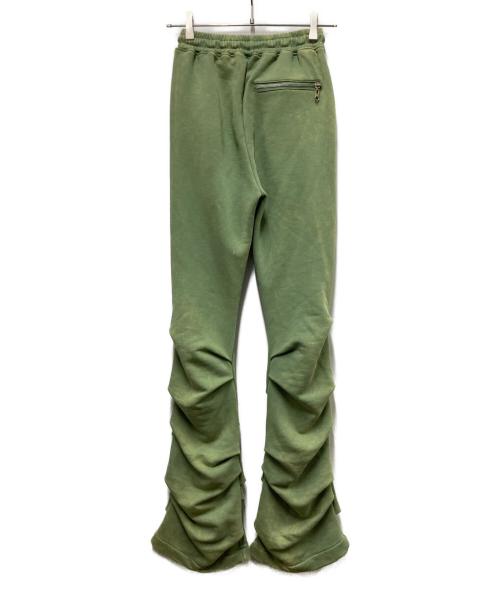openyy（オープンワイワイ）openyy (オープンワイワイ) JERSEY SHIRRING PANTS グリーン サイズ:2の古着・服飾アイテム