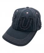 SUNLOVEサンラブ）の古着「CUT OFF CAPITAL CAP」｜ネイビー