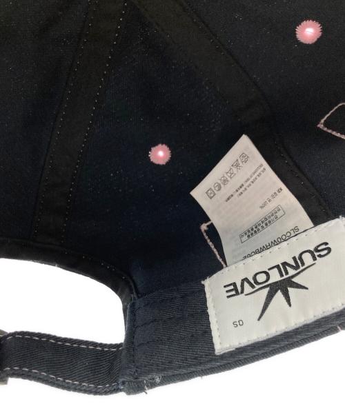SUNLOVE（サンラブ）SUNLOVE (サンラブ) CUT OFF CAPITAL CAP ネイビー サイズ:Free(実寸参照）の古着・服飾アイテム
