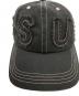 中古・古着 SUNLOVE (サンラブ) CUT OFF CAPITAL CAP ネイビー サイズ:Free(実寸参照）：5000円