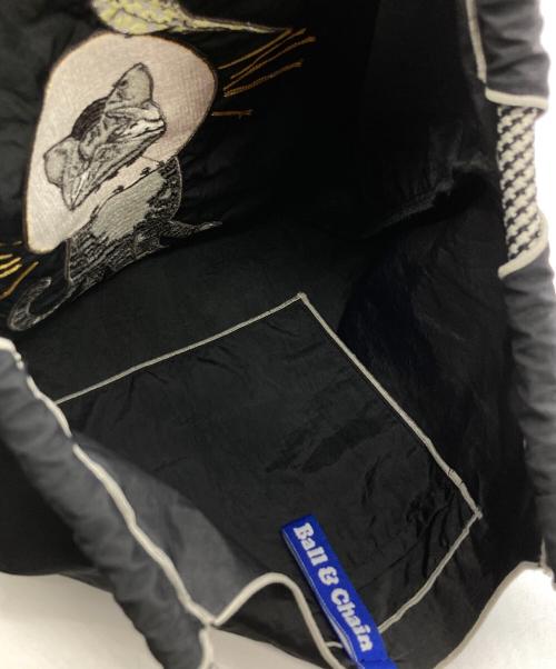 BALL & CHAIN（ボールアンドチェーン）BALL & CHAIN (ボールアンドチェーン) ナイロンバッグ ブラックの古着・服飾アイテム