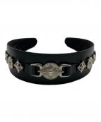 TOGA ARCHIVESトーガアーカイブス）の古着「スLEATHER HEADBAND 2」｜ブラック