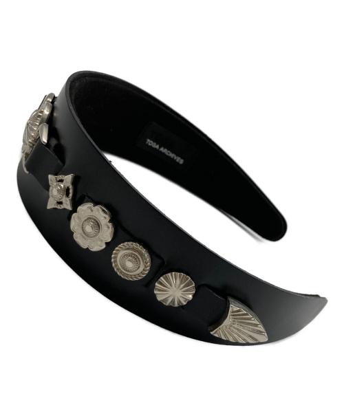 TOGA ARCHIVES（トーガアーカイブス）TOGA ARCHIVES (トーガアーカイブス) スLEATHER HEADBAND 2 ブラックの古着・服飾アイテム