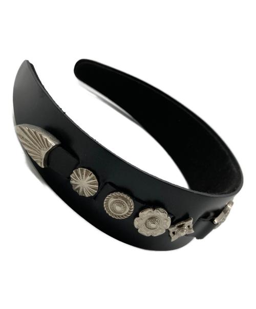 TOGA ARCHIVES（トーガアーカイブス）TOGA ARCHIVES (トーガアーカイブス) スLEATHER HEADBAND 2 ブラックの古着・服飾アイテム