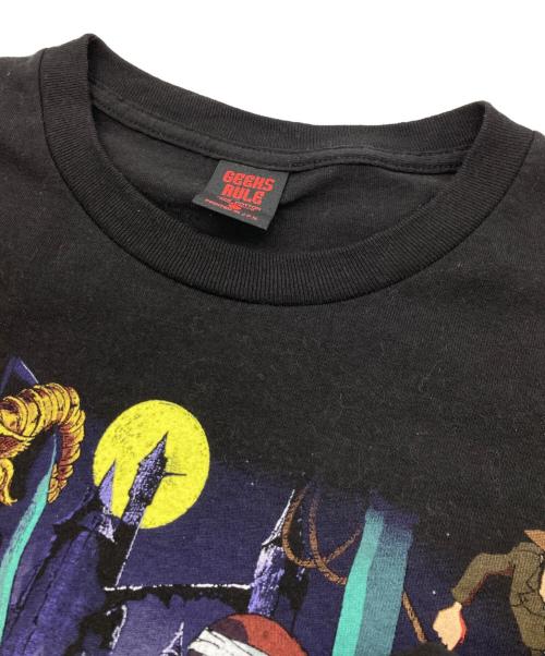 GEEKS RULE（ギークスルール）GEEKS RULE (ギークスルール) 15 SILKSCREEN PRINTING T SHIRT 劇場版アニメTシャツ ブラック サイズ:XLの古着・服飾アイテム