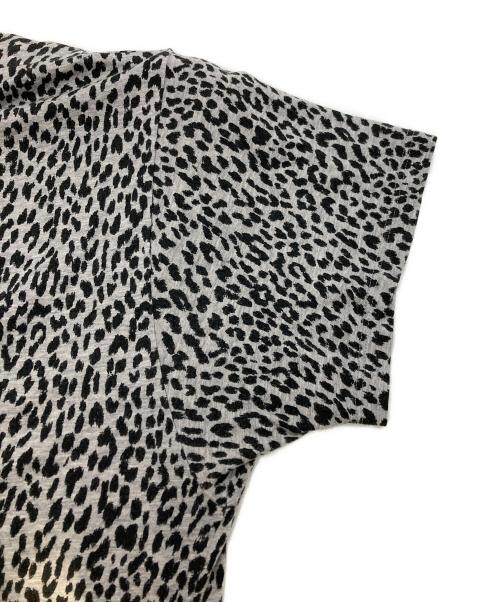 Saint Laurent Paris（サンローランパリ）Saint Laurent Paris (サンローランパリ) レオパードTシャツ グレー×ブラック サイズ:Mの古着・服飾アイテム