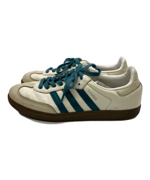 adidas（アディダス）adidas (アディダス) Samba OG ローカットスニーカー ホワイト×グリーン サイズ:24.5の古着・服飾アイテム