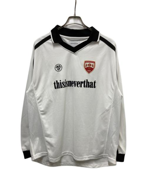 thisisneverthat（ディスイズネバーザット）thisisneverthat (ディスイズネバーザット) Soccer Jersey ホワイト サイズ:Mの古着・服飾アイテム
