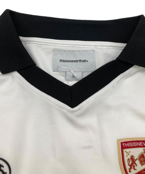 thisisneverthat（ディスイズネバーザット）thisisneverthat (ディスイズネバーザット) Soccer Jersey ホワイト サイズ:Mの古着・服飾アイテム
