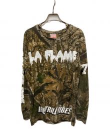 BEEN TRILL×Travis Scott（ビーントリル×トラヴィススコット）の古着「リアルツリーカモロングスリーブカットソー」｜ブラウン