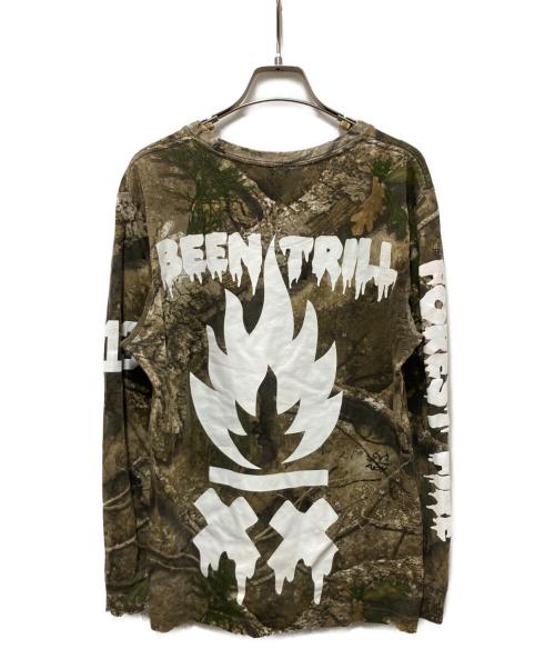 BEEN TRILL（ビーントリル）BEEN TRILL (ビーントリル) TRAVIS SCOTT (トラヴィススコット) リアルツリーカモロングスリーブカットソー ブラウン サイズ:Sの古着・服飾アイテム