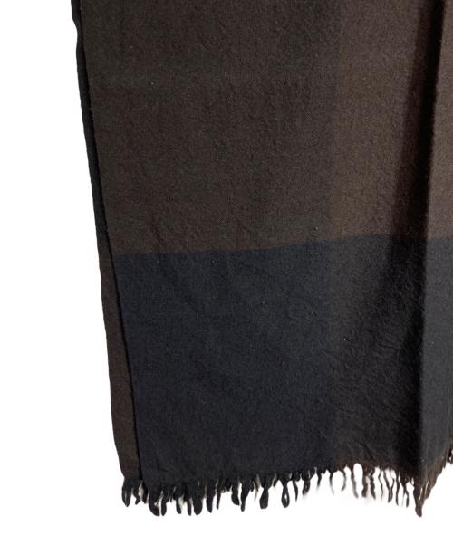 COMME des GARCONS HOMME（コムデギャルソン オム）COMME des GARCONS HOMME (コムデギャルソン オム) カラーブロックマフラー/Color block muffler ブラック×グレー サイズ:Freeの古着・服飾アイテム