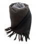COMME des GARCONS HOMME（コムデギャルソン オム）の古着「カラーブロックマフラー/Color block muffler」｜ブラック×グレー