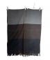 COMME des GARCONS HOMME (コムデギャルソン オム) カラーブロックマフラー/Color block muffler ブラック×グレー サイズ:Free：8000円
