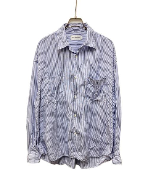 COOTIE PRODUCTIONS（クーティープロダクツ）COOTIE PRODUCTIONS (クーティープロダクツ) ストライプシャツ ブルー サイズ:Sの古着・服飾アイテム