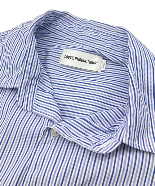 COOTIE PRODUCTIONS（クーティープロダクツ）COOTIE PRODUCTIONS (クーティープロダクツ) ストライプシャツ ブルー サイズ:Sの古着・服飾アイテム