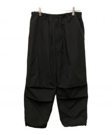 Diaspora Skateboards（ディアスポラスケートボードズ）の古着「Mil Wide Pants」｜ブラック