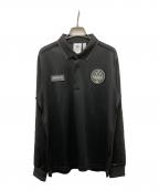 adidasアディダス）の古着「Spezial FC Long-Sleeve Polo」｜ブラック