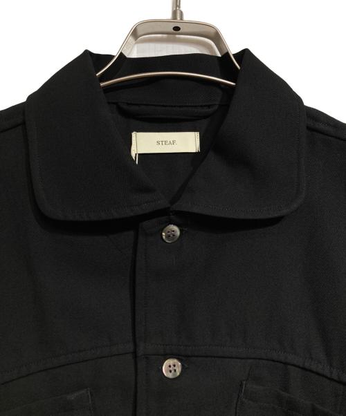 steaf（スティーフ）steaf (スティーフ) LIVESTOCK SHIRT/ライブストックシャツ ブラック サイズ:Lの古着・服飾アイテム