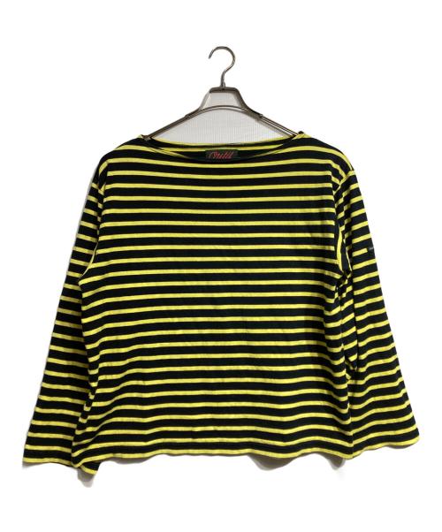 OUTIL（ウティ）OUTIL (ウティ) バスクシャツ/Basque shirt イエロー×ブラック サイズ:2の古着・服飾アイテム